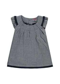 Dziewczęca sukienka z krótkim rękawem szara ze sklepu 5.10.15 w kategorii Sukienki niemowlęce - zdjęcie 172122989