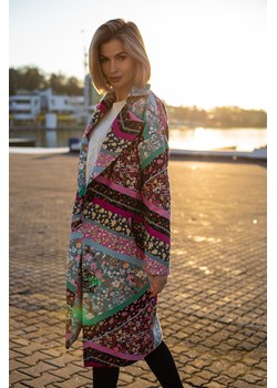 Klasyczny płaszcz Floral Rhapsody XS ze sklepu NAOKO w kategorii Płaszcze damskie - zdjęcie 172124667