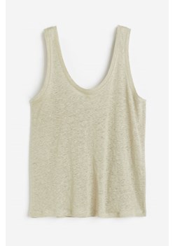 H & M - Lniana koszulka - Zielony ze sklepu H&M w kategorii Bluzki damskie - zdjęcie 172126155