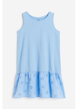 H & M - Bawełniana sukienka trapezowa - Niebieski ze sklepu H&M w kategorii Sukienki dziewczęce - zdjęcie 172126176