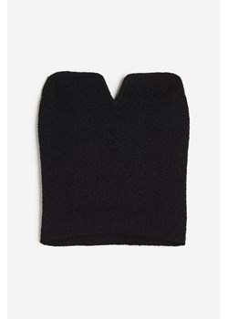 H & M - Strukturalny top bandeau - Czarny ze sklepu H&M w kategorii Bluzki damskie - zdjęcie 172126237