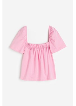 H & M - Top z dekoltem karo - Różowy ze sklepu H&M w kategorii Bluzki damskie - zdjęcie 172126246