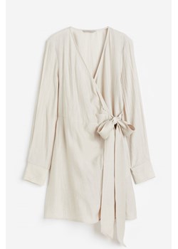 H & M - Kopertowa sukienka - Beżowy ze sklepu H&M w kategorii Sukienki - zdjęcie 172126317
