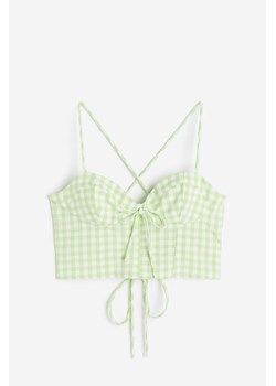 H & M - Krótki półgorset - Zielony ze sklepu H&M w kategorii Bluzki damskie - zdjęcie 172126345