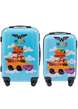 WINGS ZESTAW 2 WALIZEK JAY CARS S+XS ze sklepu WINGS w kategorii Torby i walizki dziecięce - zdjęcie 172128116