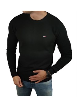 Sweter męski  czarny Tommy Jeans DM0DM07191 BDS BLACK DM ze sklepu Moda Męska w kategorii Swetry męskie - zdjęcie 172129676