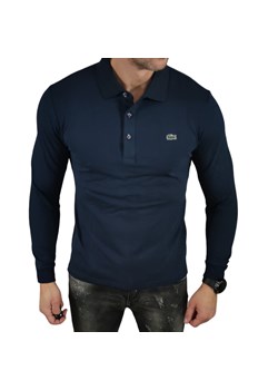 Polo z długim rękawem Lacoste kolor granatowy DM ze sklepu Moda Męska w kategorii T-shirty męskie - zdjęcie 172129949