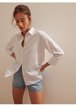 Mohito - Koszula z lnem - biały ze sklepu Mohito w kategorii Koszule damskie - zdjęcie 172131727