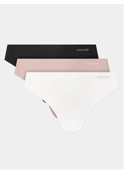 Calvin Klein Underwear Komplet 3 par stringów 000QD5219E Kolorowy ze sklepu MODIVO w kategorii Majtki damskie - zdjęcie 172133627