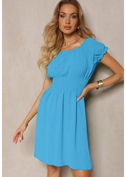 Niebieska Hiszpanka Sukienka o Rozkloszowanym Kroju z Gumką w Talii Lavela ze sklepu Renee odzież w kategorii Sukienki - zdjęcie 172136559