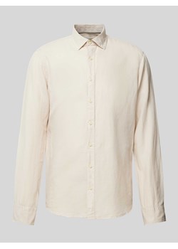 Koszula biznesowa o kroju slim fit z kołnierzykiem typu kent ze sklepu Peek&Cloppenburg  w kategorii Koszule męskie - zdjęcie 172136809