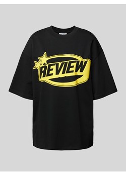 T-shirt o kroju oversized z nadrukiem z logo ze sklepu Peek&Cloppenburg  w kategorii Bluzki damskie - zdjęcie 172136929