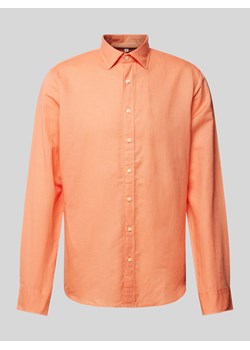 Koszula biznesowa o kroju slim fit z kołnierzykiem typu kent ze sklepu Peek&Cloppenburg  w kategorii Koszule męskie - zdjęcie 172137186