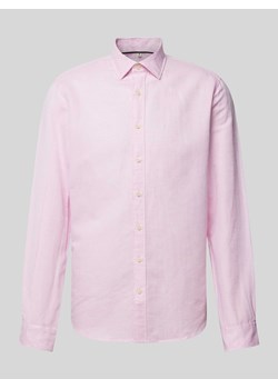 Koszula biznesowa o kroju slim fit z kołnierzykiem typu kent ze sklepu Peek&Cloppenburg  w kategorii Koszule męskie - zdjęcie 172137208
