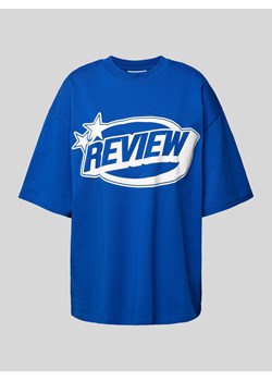 T-shirt o kroju oversized z nadrukiem z logo ze sklepu Peek&Cloppenburg  w kategorii Bluzki damskie - zdjęcie 172137225