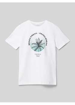 T-shirt z nadrukiem z motywem i napisem ze sklepu Peek&Cloppenburg  w kategorii T-shirty chłopięce - zdjęcie 172137245