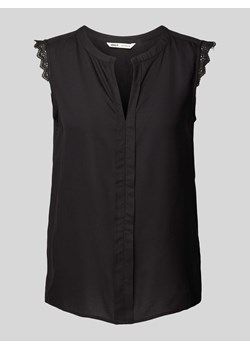 Top bluzkowy z wiskozy z obszyciem koronką model ‘KIMMI’ ze sklepu Peek&Cloppenburg  w kategorii Bluzki damskie - zdjęcie 172137258