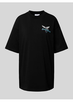 T-shirt z nadrukiem z logo ze sklepu Peek&Cloppenburg  w kategorii Bluzki damskie - zdjęcie 172137266