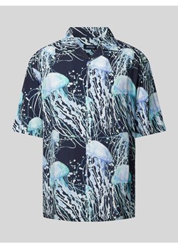 Koszula casualowa o kroju regular fit z nadrukiem na całej powierzchni ze sklepu Peek&Cloppenburg  w kategorii Koszule męskie - zdjęcie 172137288