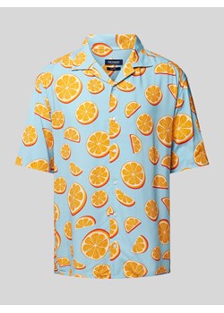 Koszula casualowa o kroju regular fit z nadrukiem na całej powierzchni ze sklepu Peek&Cloppenburg  w kategorii Koszule męskie - zdjęcie 172137318