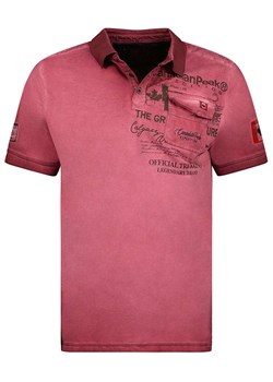 Canadian Peak Koszulka polo &quot;Keoneak&quot; w kolorze bordowym ze sklepu Limango Polska w kategorii T-shirty męskie - zdjęcie 172138216