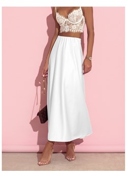 Elegancka satynowa spódnica maxi SATEEN - biała ze sklepu magmac.pl w kategorii Spódnice - zdjęcie 172138906
