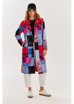 Patchworkowy płaszcz Glitch Garden XS ze sklepu NAOKO w kategorii Płaszcze damskie - zdjęcie 172138926