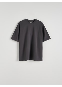 Reserved - Gładki T-shirt oversize - ciemnoszary ze sklepu Reserved w kategorii T-shirty męskie - zdjęcie 172140515