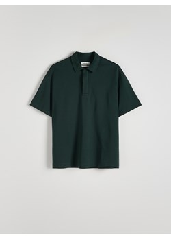 Reserved - Koszulka polo boxy - zielony ze sklepu Reserved w kategorii T-shirty męskie - zdjęcie 172140777