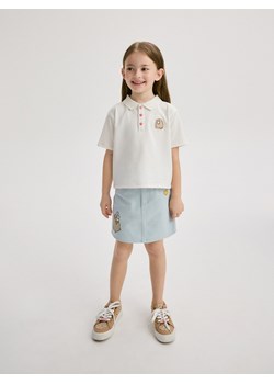 Reserved - Jeansowa spódnica Pusheen - jasnoniebieski ze sklepu Reserved w kategorii Spódnice - zdjęcie 172140998