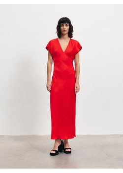 Reserved - Sukienka z wiskozy - czerwony ze sklepu Reserved w kategorii Sukienki - zdjęcie 172141237