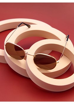 Sinsay - Okulary przeciwsłoneczne - złoty ze sklepu Sinsay w kategorii Okulary przeciwsłoneczne męskie - zdjęcie 172142085