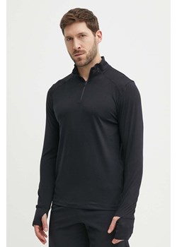 Under Armour bluza do biegania Qualifier kolor czarny gładka ze sklepu ANSWEAR.com w kategorii Bluzy męskie - zdjęcie 172143138