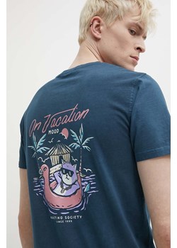 Kaotiko t-shirt bawełniany kolor granatowy z nadrukiem ze sklepu ANSWEAR.com w kategorii T-shirty męskie - zdjęcie 172144306