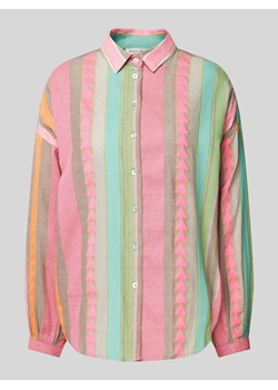 Bluzka koszulowa z nadrukiem na całej powierzchni ze sklepu Peek&Cloppenburg  w kategorii Koszule damskie - zdjęcie 172144416
