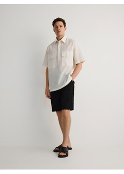 Reserved - Strukturalna koszula boxy - złamana biel ze sklepu Reserved w kategorii Koszule męskie - zdjęcie 172145839