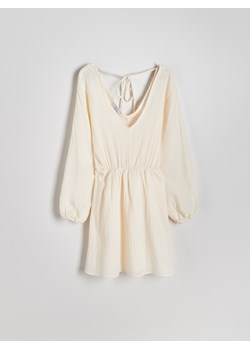 Reserved - Muślinowa sukienka - złamana biel ze sklepu Reserved w kategorii Sukienki - zdjęcie 172146095
