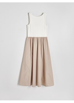 Reserved - Sukienka midi - złamana biel ze sklepu Reserved w kategorii Sukienki - zdjęcie 172146217