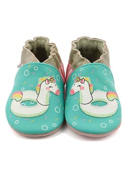 Robeez Skórzane buty &quot;Pool&quot; w kolorze turkusowym do raczkowania ze sklepu Limango Polska w kategorii Buciki niemowlęce - zdjęcie 172149427