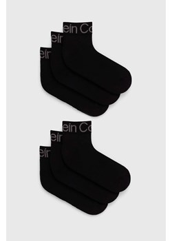 Calvin Klein skarpetki 6-pack męskie kolor czarny 701220503 ze sklepu ANSWEAR.com w kategorii Skarpetki męskie - zdjęcie 172152388