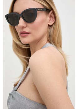 Gucci okulary przeciwsłoneczne damskie kolor czarny ze sklepu ANSWEAR.com w kategorii Okulary przeciwsłoneczne damskie - zdjęcie 172152405