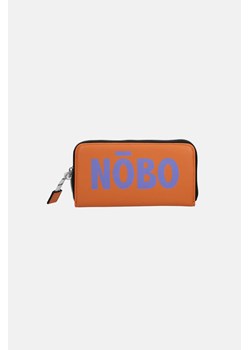 Duży pomarańczowy portfel Nobo z fioletowym logo ze sklepu NOBOBAGS.COM w kategorii Portfele damskie - zdjęcie 172153589