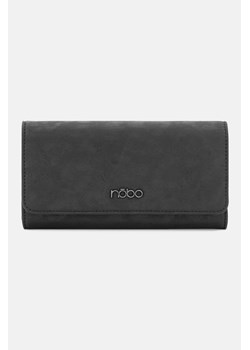 Czarny portfel z klapką Nobo w panterkę ze sklepu NOBOBAGS.COM w kategorii Portfele damskie - zdjęcie 172153647
