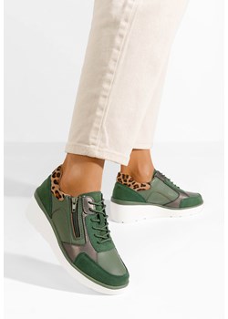 Zielone sneakersy damskie Imari ze sklepu Zapatos w kategorii Buty sportowe damskie - zdjęcie 172153847