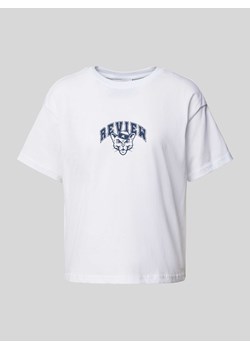 T-shirt z nadrukiem z logo ze sklepu Peek&Cloppenburg  w kategorii Bluzki damskie - zdjęcie 172154705