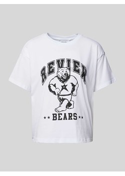 T-shirt z nadrukiem z logo ze sklepu Peek&Cloppenburg  w kategorii Bluzki damskie - zdjęcie 172154748