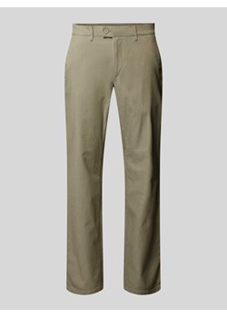 Spodnie materiałowe z guzikiem i zamkiem błyskawicznym model ‘THILO’ ze sklepu Peek&Cloppenburg  w kategorii Spodnie męskie - zdjęcie 172154837