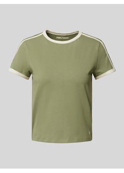 T-shirt z paskami w kontrastowym kolorze ze sklepu Peek&Cloppenburg  w kategorii Bluzki damskie - zdjęcie 172154987