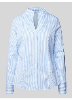 Bluzka koszulowa ze spiczastym dekoltem ze stójką ze sklepu Peek&Cloppenburg  w kategorii Koszule damskie - zdjęcie 172155067