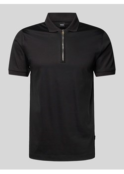Koszulka polo o kroju slim fit z detalem z logo model ‘Polston’ ze sklepu Peek&Cloppenburg  w kategorii T-shirty męskie - zdjęcie 172155205